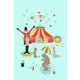 Esta xl² Photowalls for kids vlies anyagú piros, zöld, sárga, barna színű cirkusz gyerek poszter