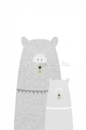 Esta xl² Photowalls for kids vlies anyagú fehér, szürke színű macis gyerek poszter