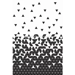   Esta Black & White vlies anyagú fekete, fehér színű geometriai modern poszter