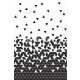 Esta Black & White vlies anyagú fekete, fehér színű geometriai modern poszter