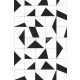 Esta Black & White vlies anyagú fekete, fehér színű geometriai modern poszter