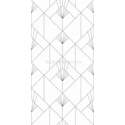   Esta Black & White vlies anyagú fekete, fehér színű geometriai modern poszter