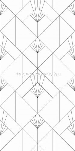 Esta Black & White vlies anyagú fekete, fehér színű geometriai modern poszter