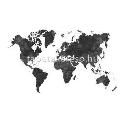   Esta Black & White vlies anyagú fehér, fekete színű térkép modern poszter