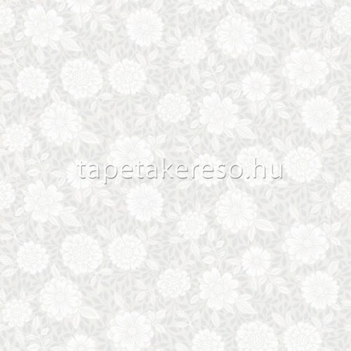 Midbec Skogsgläntan vlies anyagú fehér, beige színű virágos modern tapéta