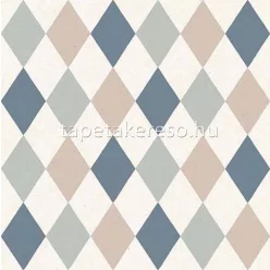   Cristiana Masi MiniMe vlies anyagú kék, beige színű geometriai gyermek tapéta