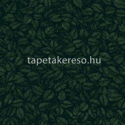   Boras Scandinavian Designers II vlies anyagú fekete, zöld színű leveles retro tapéta
