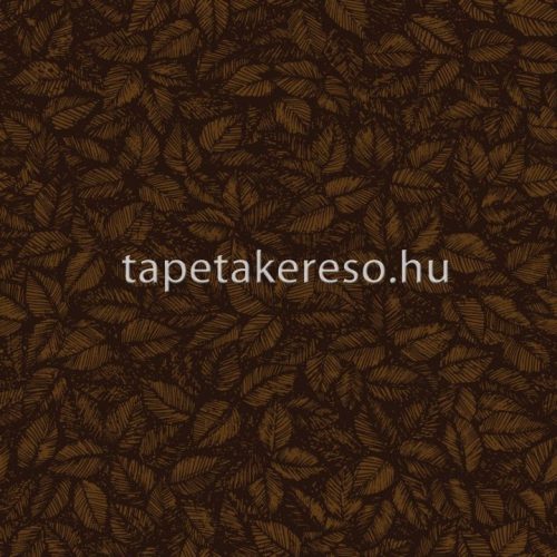Boras Scandinavian Designers II vlies anyagú fekete, barna színű leveles retro tapéta