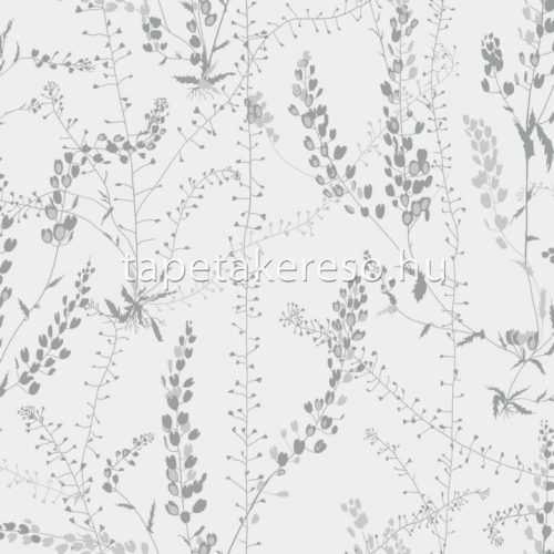Boras Scandinavian Designers II vlies anyagú szürke, fehér színű növényes natural tapéta