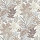 Parato Flora vlies anyagú fehér, barna, beige, ezüst színű leveles romantikus tapéta