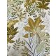 Parato Flora vlies anyagú beige, zöld, barna, mustársárga színű leveles romantikus tapéta