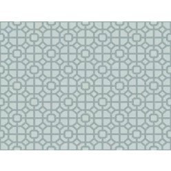   ICH Hana vlies anyagú türkiz színű geometriai romantikus tapéta