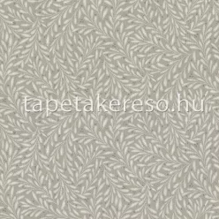   Midbec Poetry vlies, vinyl anyagú szürke színű leveles, textilhatású romantikus tapéta