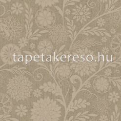   Midbec Poetry vlies, vinyl anyagú barna színű virágos, textilhatású romantikus tapéta