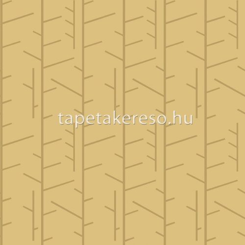 Boras Scandinavian Designers III vlies anyagú sárga színű fás, geometriai retro tapéta