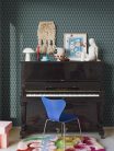 Boras Scandinavian Designers III vlies anyagú kék, zöld színű geometriai retro tapéta