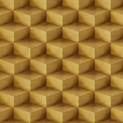   Emiliana Parati New Tekko vlies anyagú, arany színű, 3d, geometriai, Modern tapéta