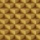 Emiliana Parati New Tekko vlies anyagú, arany színű, 3d, geometriai, Modern tapéta