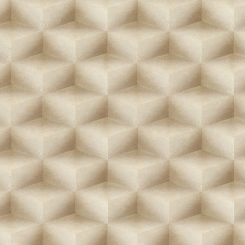 Emiliana Parati New Tekko vlies anyagú, barna színű, 3d, geometriai, Modern tapéta