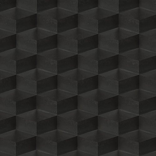 Emiliana Parati New Tekko vlies anyagú, fekete színű, 3d, geometriai, Modern tapéta