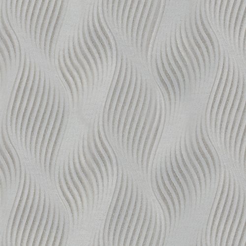 Emiliana Parati New Tekko vlies anyagú, ezüst, szürke színű, 3d, hullámos, geometriai, Modern tapéta