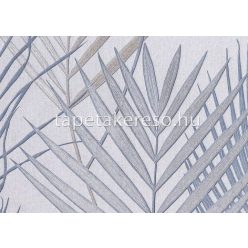   Sirpi Altagamma Evolution Best of vlies, vinyl anyagú szürke, ezüst színű leveles modern tapéta