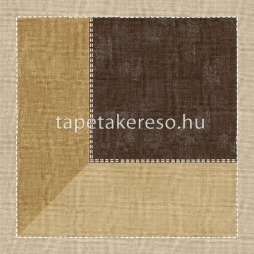 Parato CVLTO vlies, vinyl anyagú barna színű 3d, geometriai, szövethatású modern tapéta