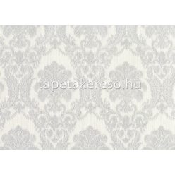   Sirpi Italian Silk 7 papír, vinyl anyagú fehér, szürke, csillámos színű barokk klasszikus tapéta