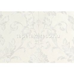   Sirpi Italian Silk 7 papír, vinyl anyagú törtfehér, gyöngyház színű barokk klasszikus tapéta