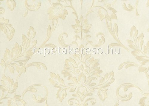 Sirpi Italian Silk 7 papír, vinyl anyagú krém, arany színű barokk klasszikus tapéta