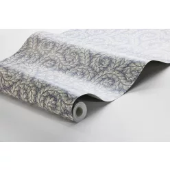   Boras  Treasured vlies anyagú lila, beige színű indamintás, leveles Modern tapéta