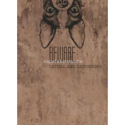   Erismann Elle Decoration 3 vlies anyagú barna színű állatos, feliratos, betonhatású modern poszter