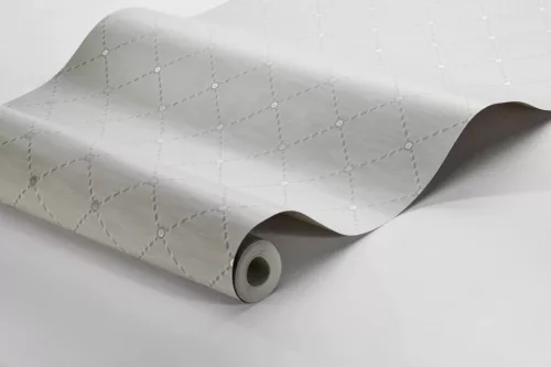 Boras  Treasured vlies anyagú szürke, ezüst színű geometriai Modern tapéta
