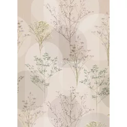  Erismann Elle Decoration 3 vlies anyagú türkiz, lila, beige, sárga színű növényes modern poszter