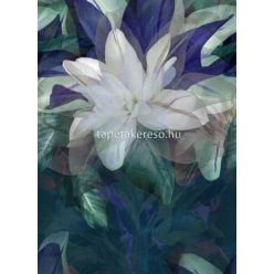   Erismann Elle Decoration 3 vlies anyagú fehér, lila, zöld színű virágos modern poszter