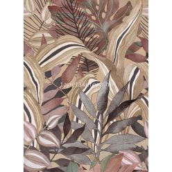   Erismann Elle Decoration 3 vlies anyagú szürke, barna, bordó, fehér színű leveles modern poszter
