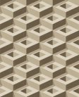Boras  Treasured vlies anyagú barna, beige színű 3d, geometriai Modern panel
