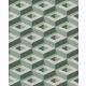 Boras  Treasured vlies anyagú beige, zöld színű 3d, geometriai Modern panel