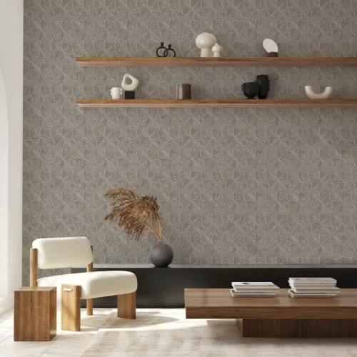 Adawall Omega vlies, vinyl anyagú barna színű art deco modern tapéta