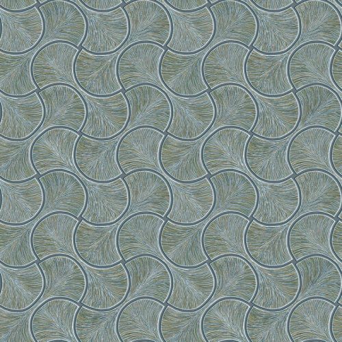 Adawall Omega vlies, vinyl anyagú kék, ezüst, barna színű art deco modern tapéta