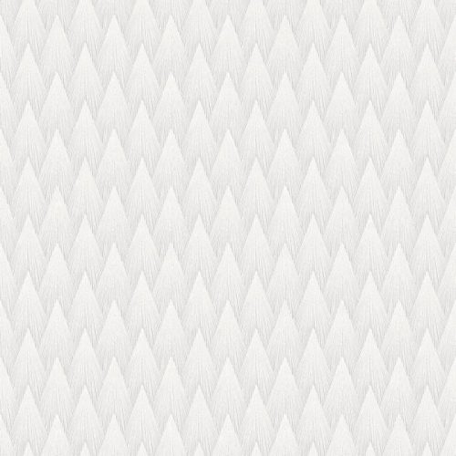 Adawall Omega vlies, vinyl anyagú fehér színű 3d, geometriai modern tapéta