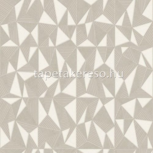 Adawall Omega vlies, vinyl anyagú beige színű 3d, geometriai modern tapéta