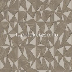   Adawall Omega vlies, vinyl anyagú barna színű 3d, geometriai modern tapéta