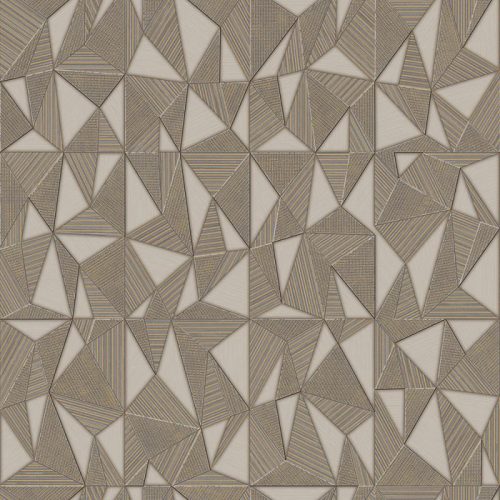 Adawall Omega vlies, vinyl anyagú barna színű 3d, geometriai modern tapéta