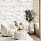 Adawall Omega vlies, vinyl anyagú beige színű hullám modern tapéta