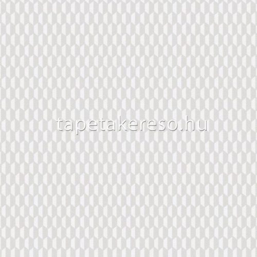 Adawall Omega vlies, vinyl anyagú szürke, fehér színű 3d, geometriai modern tapéta