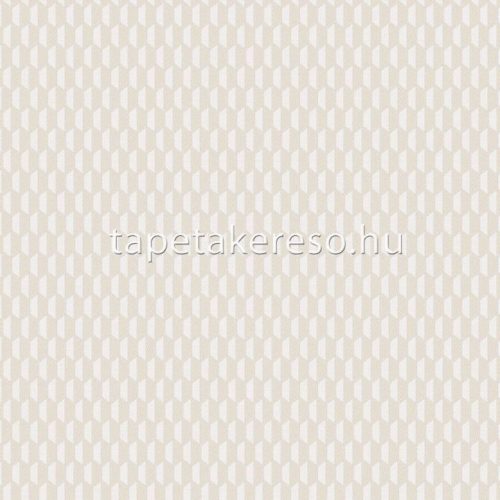 Adawall Omega vlies, vinyl anyagú beige, fehér színű 3d, geometriai modern tapéta