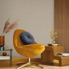 Adawall Omega vlies, vinyl anyagú barna színű 3d, geometriai modern tapéta