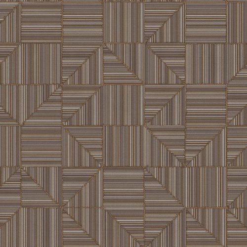 Adawall Omega vlies, vinyl anyagú barna, szürke színű geometriai modern tapéta