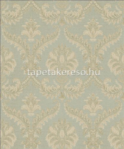 Parato I Damaschi vlies, vinyl anyagú zöld, beige színű barokk klasszikus tapéta